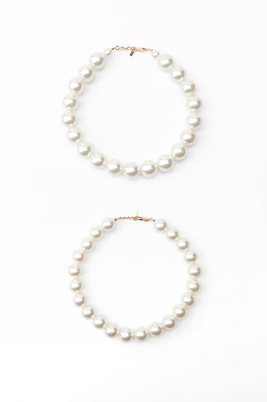 PACK OF 2 FAUX PEARL NECKLACES