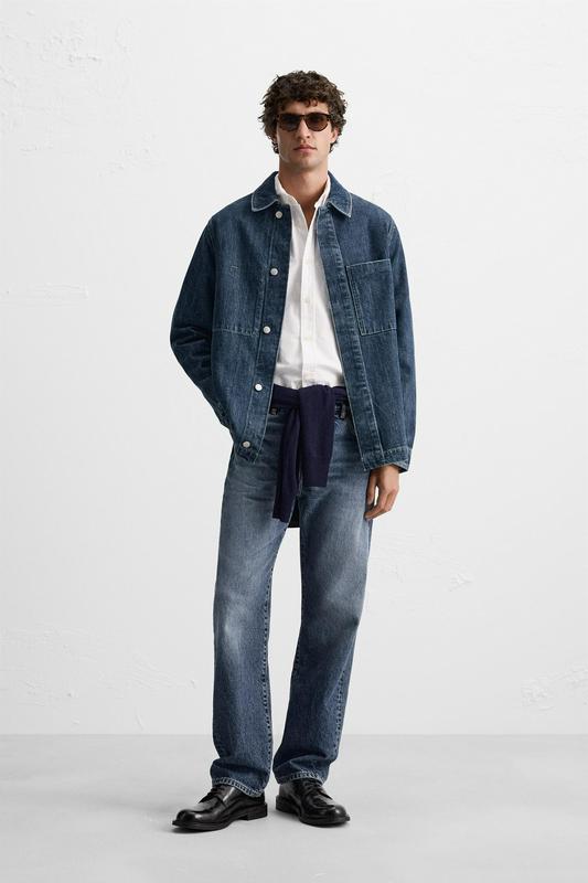 DENIM OVERSHIRT WITH POCKETS