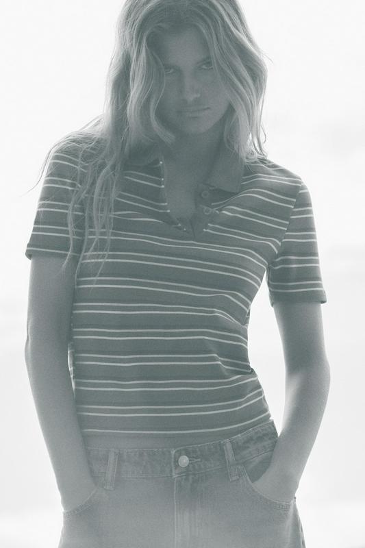 STRIPED POLO T-SHIRT