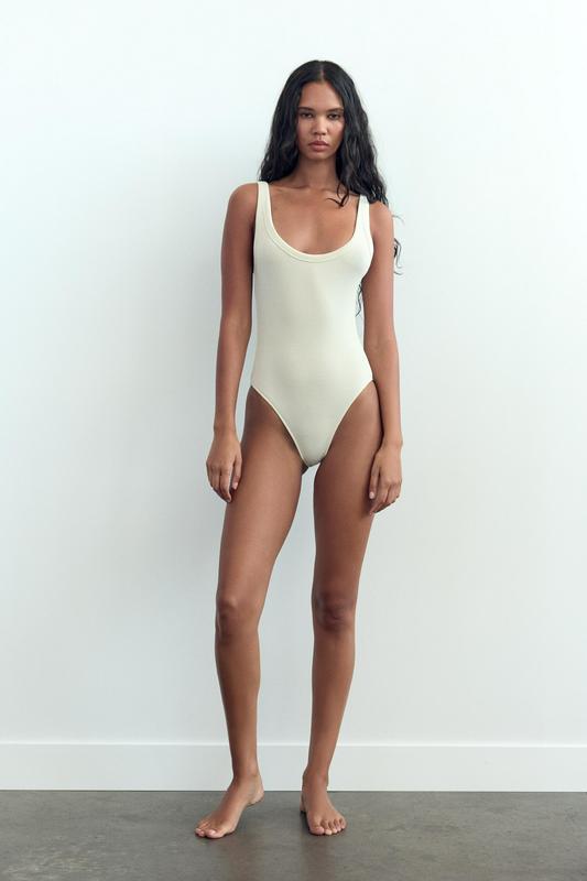 RIBBED BODYSUIT