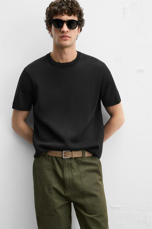 RELAXED FIT KNIT T-SHIRT