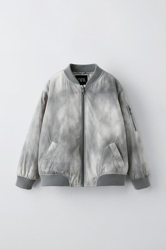 TIE-DYE NYLON BOMBER JACKET